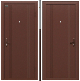 Входная Дверь Bravo Door Out 101 Антик Медь/Антик Медь 860x2050, 960x2050мм / Браво.