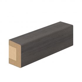 Деко Рейка с Экошпоном Bravo Рейка Декоративная Grey Melinga 30x16x2750мм / Браво.