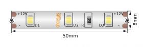 Светодиодная Лента SWG SWG260-12-4.8-W-66-M IP66 5м Холодное Белое Свечение / СВГ 015648.
