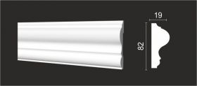 Молдинг Decor-Dizayn DD606 Белая Лепнина Д2000хВ82хТ19 / Декор Дизай.