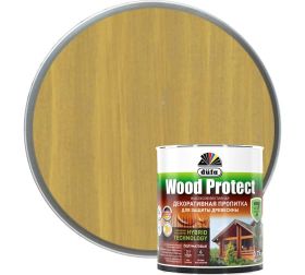 Пропитка Dufa Wood Protect 9л Дуб для Защиты Древесины с Воском / Дюфа Вуд Протект.