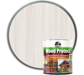 Пропитка Dufa Wood Protect 2.5л Белая, для Защиты Древесины с Воском / Дюфа Вуд Протект.