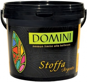 Декоративное Покрытие Domini Stoffa Argento 5л с Эффектом Шелка / Домини.