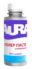 Колер Паста Aura 0.1л Голубой №17,Универсальная.