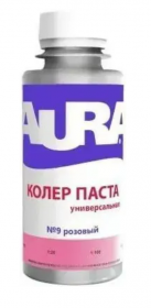 Колер Паста Aura 0.1л Розовый №9,Универсальная.