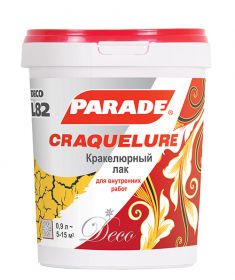 Лак Кракелюрный Parade Deco Craquelure L82 0.9л Бесцветный для Красок и Штукатурок / Парад Л82.