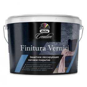 Защитное Покрытие Dufa Creative Finitura Vernici 1л Лессирующее, Матовое, Бесцветное, Финишное / Дюфа Креатив Финитура Верниси.