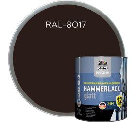 Эмаль на Ржавчину 3-в-1 Dufa Premium Hammerlack 2л RAL 8017 Шоколад, Гладкая / Дюфа Премиум Хаммерлак.