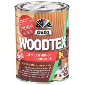 Пропитка Dufa Woodtex 0.9л Рябина для Дерева Алкидная с Твердым Воском в Составе / Дюфа Вудтекс.