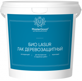 Био Lasur Лак Лессирующий Деревозащитный Master Good 2.3л Груша, Акриловый / Мастер Гуд.