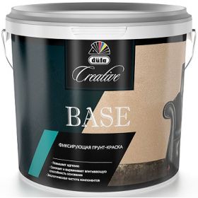 Грунт-Краска Фиксирующая Dufa Creative Base 15кг Белая, Матовая для Цветового Выравнивания / Дюфа.