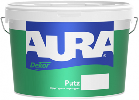 Декоративная Штукатурка Шуба Aura Dekor Putz 25кг Структурная, Зерно 1.5мм,  для Внутренних и Наружных Работ / Аура.