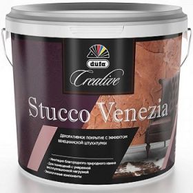 Декоративная Штукатурка Венецианская Dufa Creative Stucco Venezia 4кг Белое.