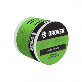 Лента-Герметик Grover 3х0,1 м Серебристая Битумная Самоклеящаяся / Гровер.