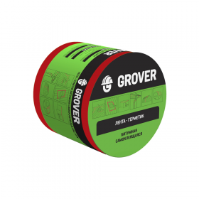 Лента-Герметик Grover 10х0,1 м Красная Битумная Самоклеящаяся / Гровер.