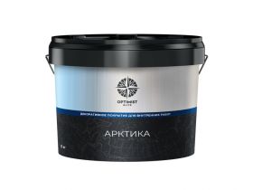 Декоративное Покрытие Optimist-Elite Арктика D753 15кг Белое, Мелкофактурный Материал, Позволяющий Получить Множество Декоративных Эффектов для Внутренних Работ / Оптимист Элит.