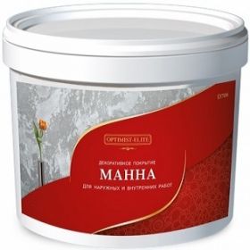 Декоративное Покрытие Optimist-Elite Манна D708 25кг для Создания Рельефного Рисунка / Оптимист Элит.