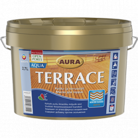 Масло для Террас Eskaro Terrace  Aqua 2.7л Водоразбавимое, без Запаха для Внутренних и Наружных Работ.