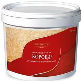 Декоративная Штукатурка Короед Optimist-Elite XS D710c 25кг Белая, Зерно 1.2мм / Оптимист Элит.