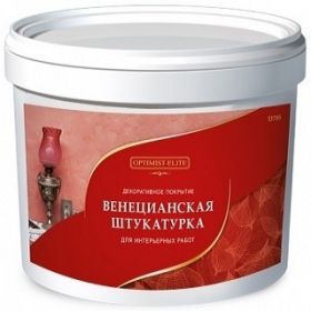 Декоративная Штукатурка Венецианская 3.5кг Optimist-Elite D705 Белая, для Интерьерных Работ / Оптимист Элит.
