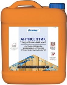 Антисептик Трудновымываемый Оптимист С420 10л Зеленый для Защиты Древесины в Условиях Прямого Контакта с Влагой.