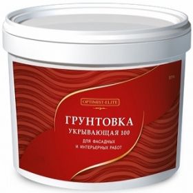 Грунт-Краска Укрывающая 100 Optimist-Elite D734 7л для Красок и Штукатурок, Наружных и Внутренних Работ / Оптимист Элит.