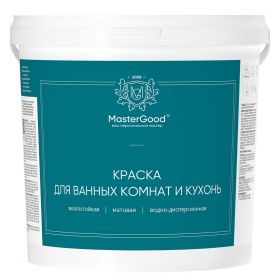 Краска для Кухонь и Ванных Комнат Master Good 7кг Акриловая / Мастер Гуд.