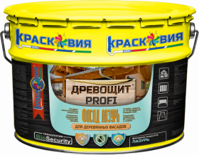 Лазурь для Дерева Красковия Древощит Profi "Фасад Лазурь" 8кг Береза с Защитой от Плесени и Грибка.