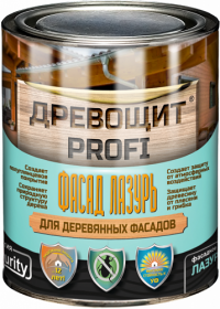 Лазурь для Дерева Красковия Древощит Profi "Фасад Лазурь" 0.7кг Абрикос с Защитой от Плесени и Грибка.