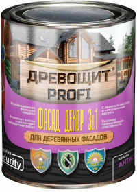 Краска-Антисептик для Дерева Красковия Древощит PROFI «Фасад Декор 3в1» 2.5кг Антисептическая, Бесцветная.