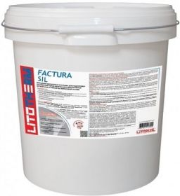 Декоративная Штукатурка Шуба Litokol Litotherm Factura Sil 25кг Белая, Силиконовая Размер Зерна 2.5мм, для Фасада и Интерьера / Литокол.