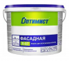 Краска Фасадная Оптимист S-07 25кг Белая, Матовая, Водно-Дисперсионная.