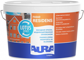 Краска Фасадная Aura Fasad Residens 2.7л Модифицированная Силоксаном / Аура.