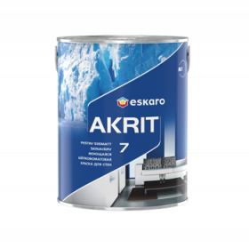 Моющаяся Краска 0.95л Eskaro Akrit 7 Шелково-Матовая.
