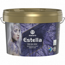 Интерьерная Краска 0.9л Eskaro Estella Одного Слоя.