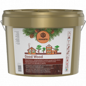 Водоразбавляемый Антисептик 2.7л Eskaro Good Wood на Масляной Основе для Деревянных Фасадов и Срубов.