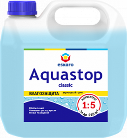 Грунт-Влагоизолятор 3л Eskaro Aquastop Концетрат.