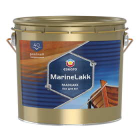 Уретан-Алкидный Лак 2.4л Eskaro Marine lakk 40 Полуматовый для Яхт Атмосферостойкий.