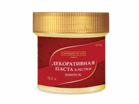 Optimist-Elite D742 Декоративная Паста Блестки для Внутренних Работ Золото ХL 0.1л.