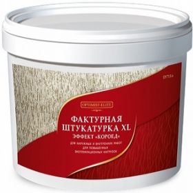 Декоративная Штукатурка Короед Optimist-Elite XL D710a 7кг Белая, Зерно 2.0мм для Повышенных Эксплуатационных Нагрузок / Оптимист Элит.