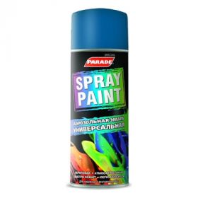 Аэрозольная Эмаль Декоративная Универсальная Parade Spray Paint 0.4л Сигнальный Синий / Парад Спрей Пейнт.