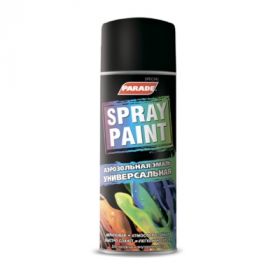 Аэрозольная Эмаль Декоративная Универсальная 0.4л Parade Spray Paint RAL9005 Матовый Чёрный / Парад Спрей Пейнт.