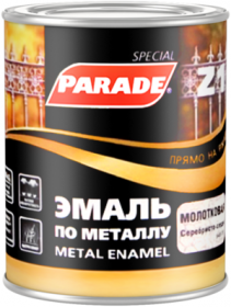 Эмаль по Металлу Прямо на Ржавчину 450мл Белая RAL9016, Гладкая Parade Z1 Metal Enamel.