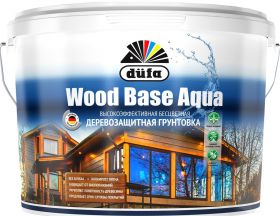 Грунт с Биоцидом для Дерева Dufa Wood Base Aqua 0.9л Бесцветный, без Запаха, Акриловый / Дюфа Вуд Бейс Аква.