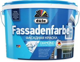 Краска Фасадная Dufa Fassadenfarbe RD90 5л Белая, Матовая, Акрил-Латексная, Атмосферостойкая.