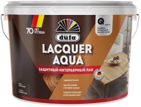 Лак Универсальный Dufa Lacquer Aqua 9л Акриловый, Полуглянцевый, для Внутренних Работ / Дюфа Лакер Аква.