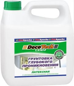 Грунтовка Глубокого Проникновения Финкраска DecoTech Eco 3л Латексная / Декотек Эко.