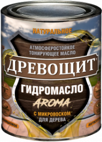 Масло с Микровоском Красковия Древощит Гидромасло «Aroma» 2.5л Сосна, Атмосферостойкое для Декоративной Отделки Древесины.