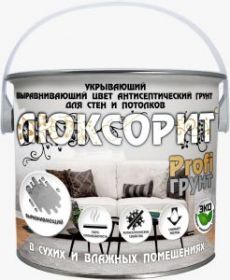 Грунт Выравнивающий Красковия Люксорит PROFI 3кг Белый, Укрывающий, Антисептический.