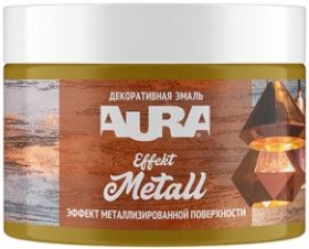 Декоративная Эмаль Aura Dekor Effekt Metall 0.25кг Серебро, Эффект Металлизированной Поверхности / Аура.